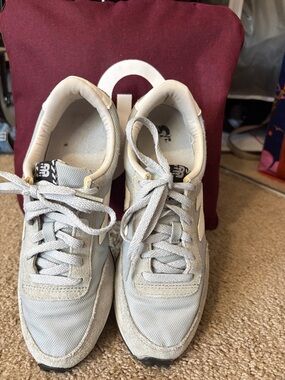 New Balance White and Gray Women's Athletic Sneakers